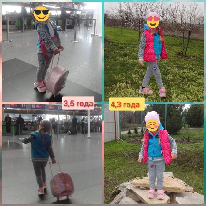 Модная толстовка на девочку худи с тёплым капюшоном 3 4 5 98-110-118см