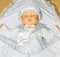 Хрестильний костюм Little angel 62р Новий. Для хрещення.Новонароджений