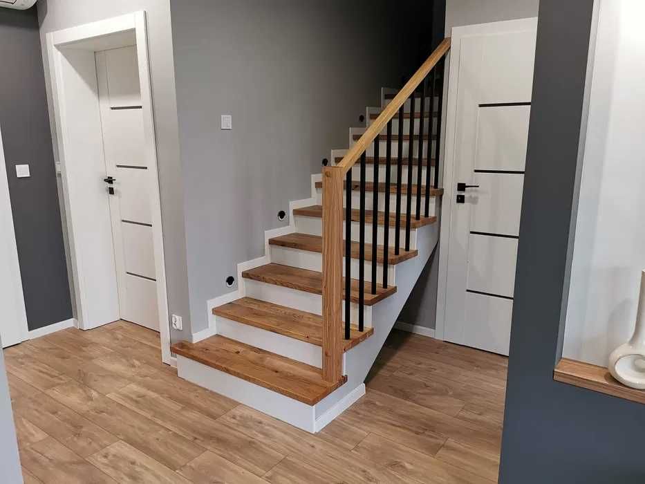 Schody drewniane na wymiar - klasyczne i dywanowe