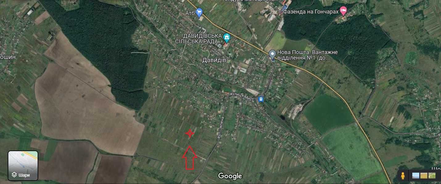 Продаж земельних ділянок під забудову Давидів