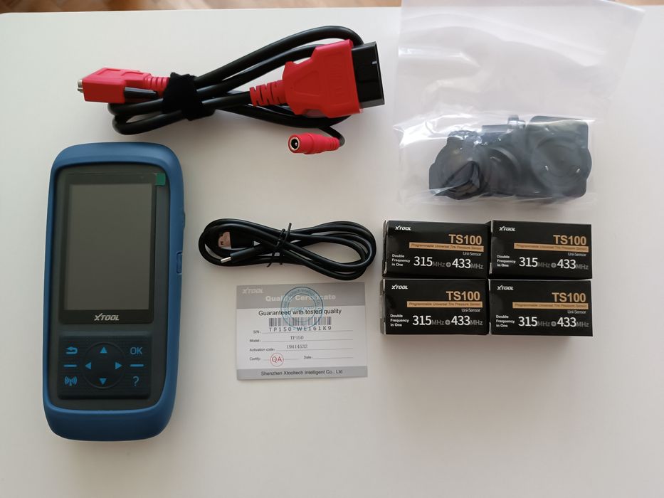 X-Tool TP150  programator czujników ciśnienia w oponach + 4 czujniki
