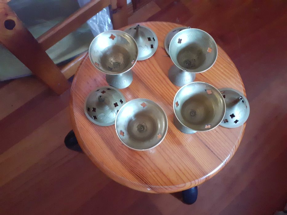 Conjunto de 4 queimadores de Incenso Indiano