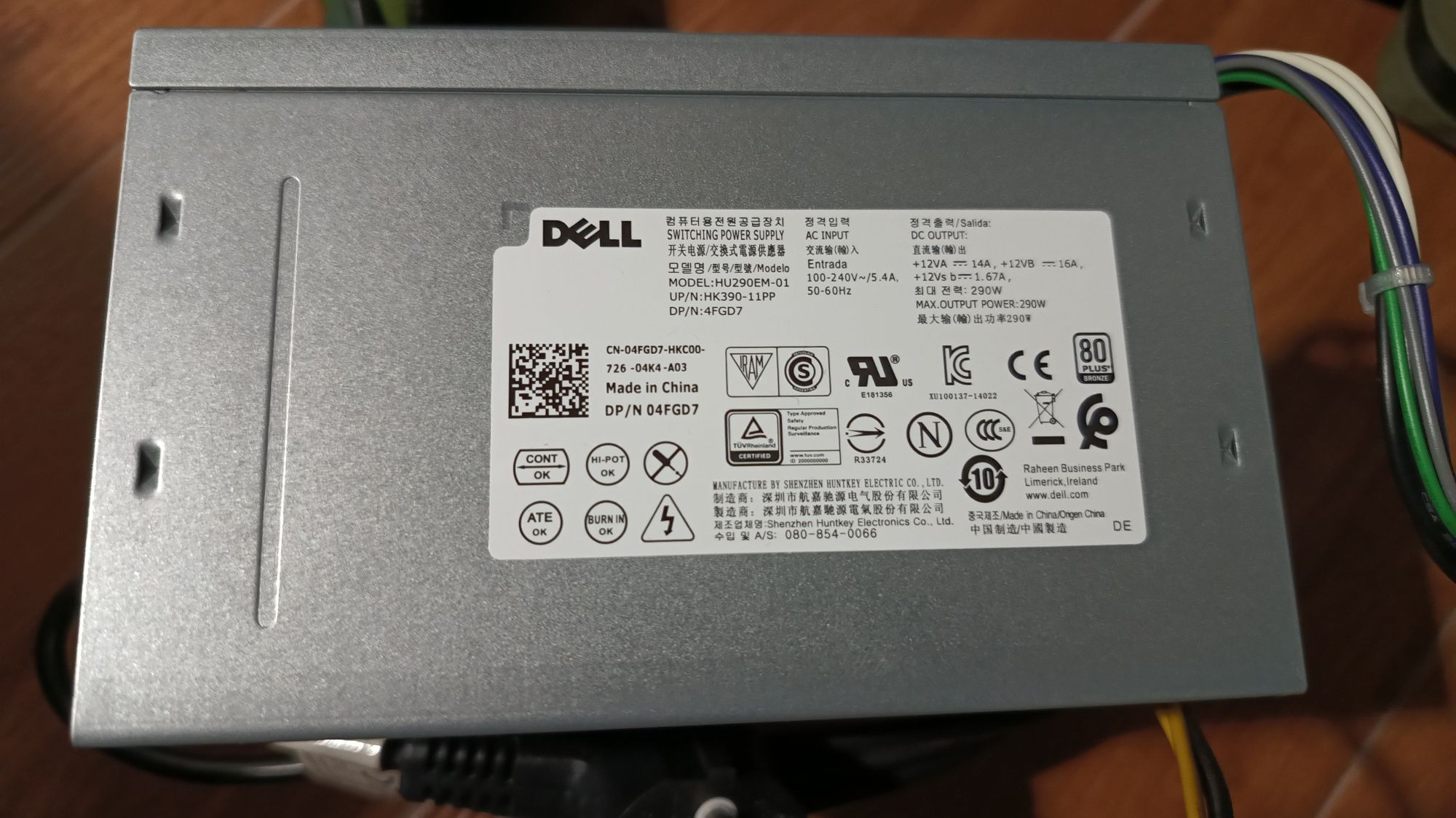 Zasilacz Dell HU290EM-01 290W