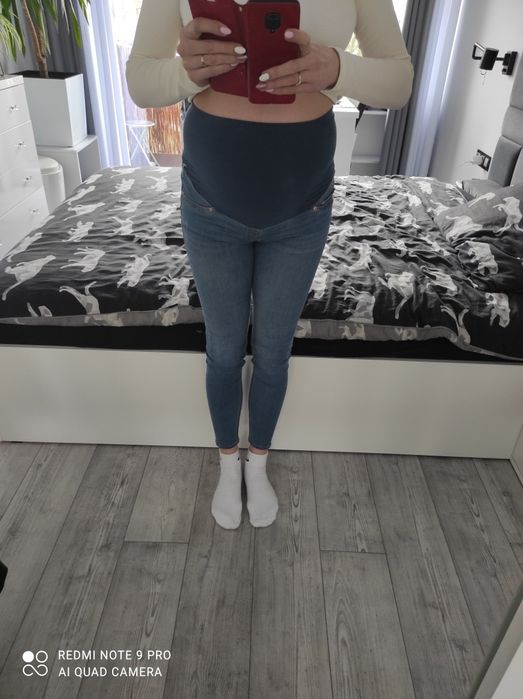 Spodnie ciążowe H&M super skinny r. S