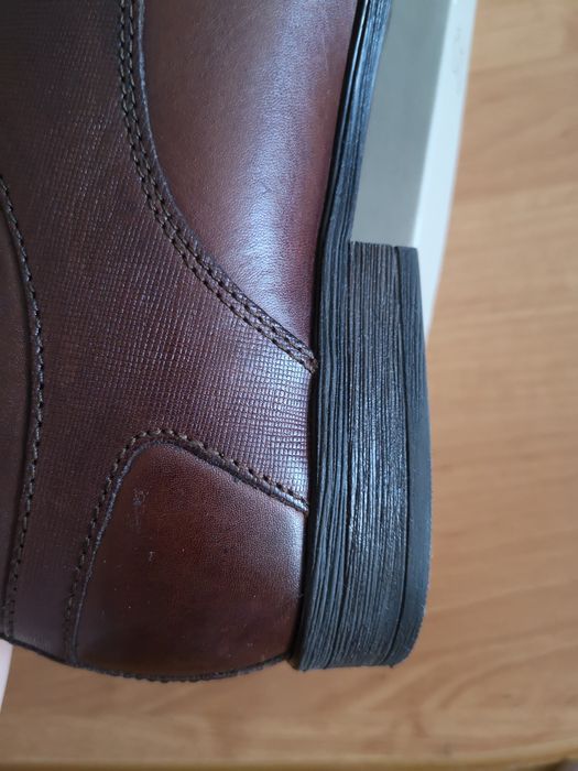 Buty męskie eleganckie garniturowe, półbuty skórzane