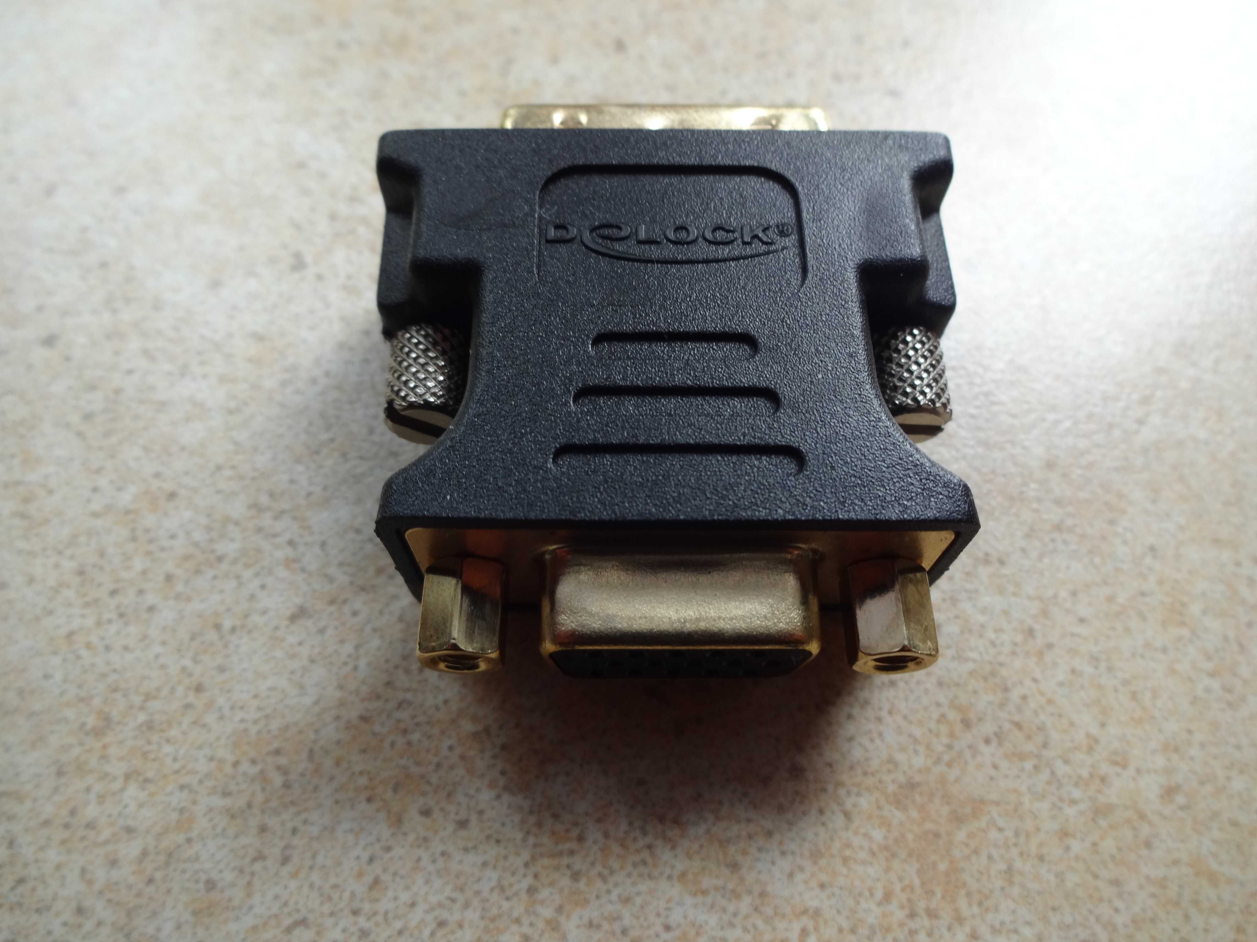 Adapter, przejściówka VGA 15 pin - DVI 24+5 pin F/M