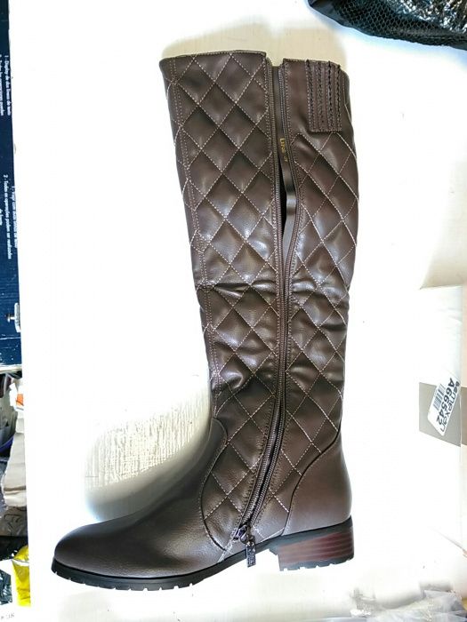 Kozaki Coco California buty pikowane w romby brązowe rozmiar 39 NOWE