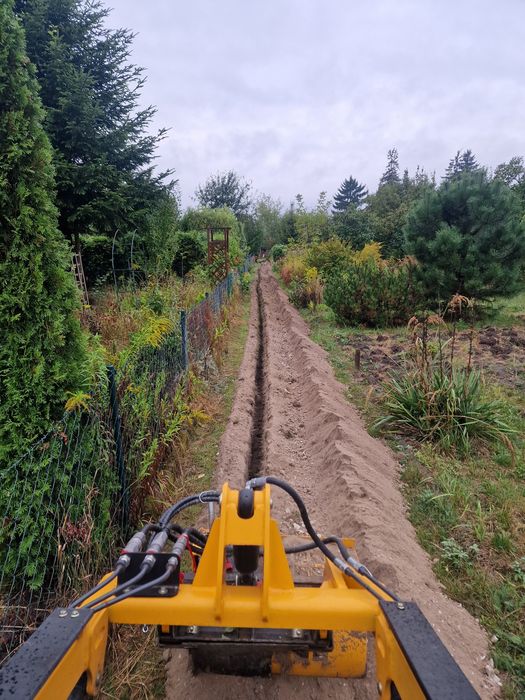 Koparka łańcuchowa,  miniładowarka skidstr, łańcuchówka