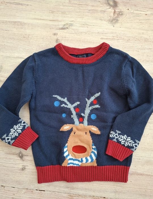 Sweter Święta bawełna r.110