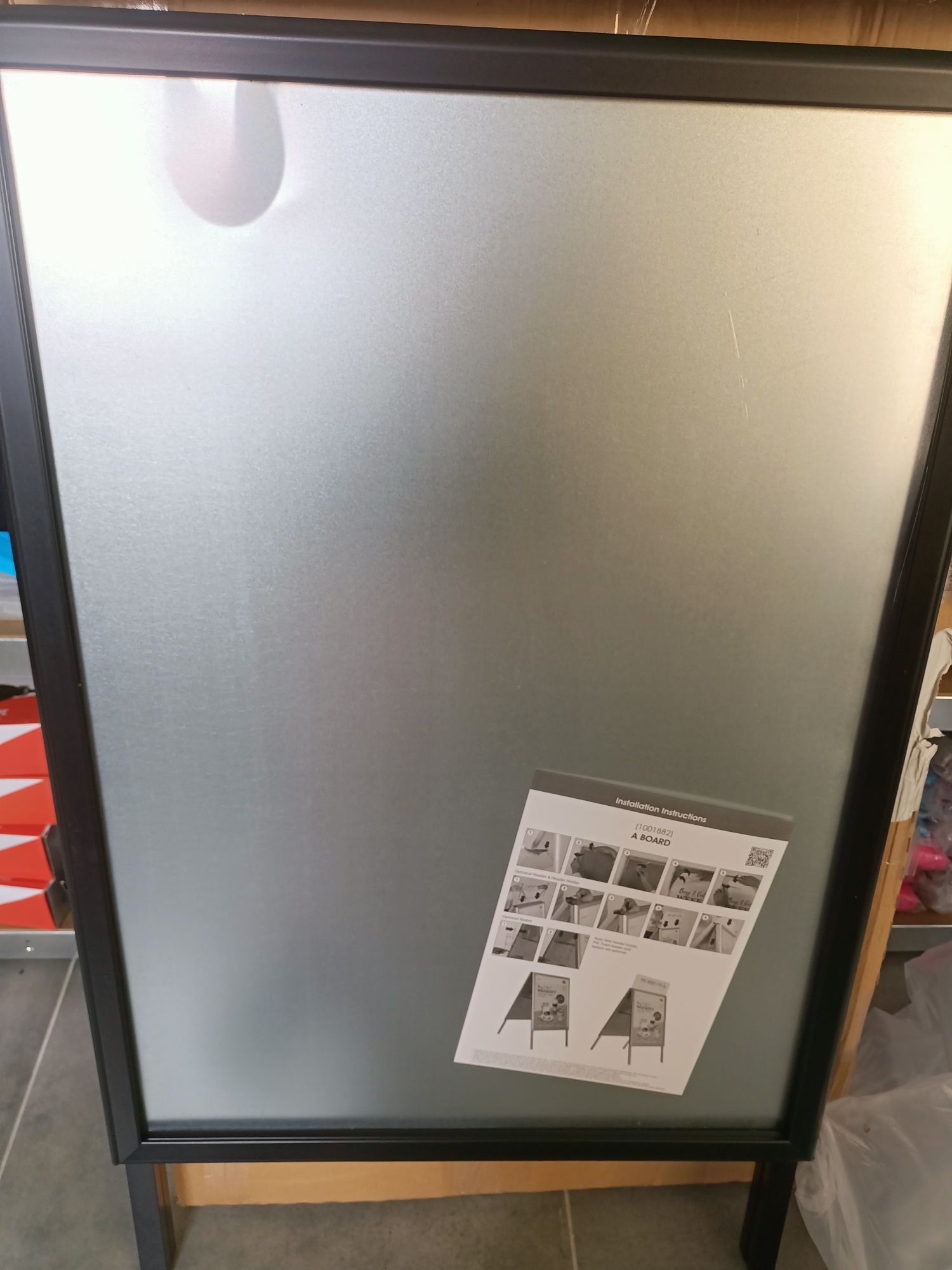 Potykacz stojak na reklamę dwustronny