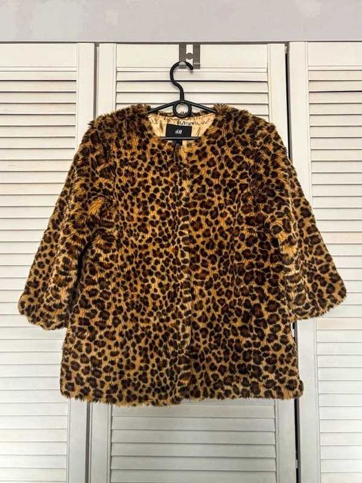 Kurtka futerko panterka H&M 34 XS
