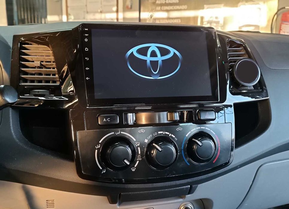 (NOVO) Rádio 2DIN • Toyota HILUX (2005 até 2015) • Android GPS 4+32GB