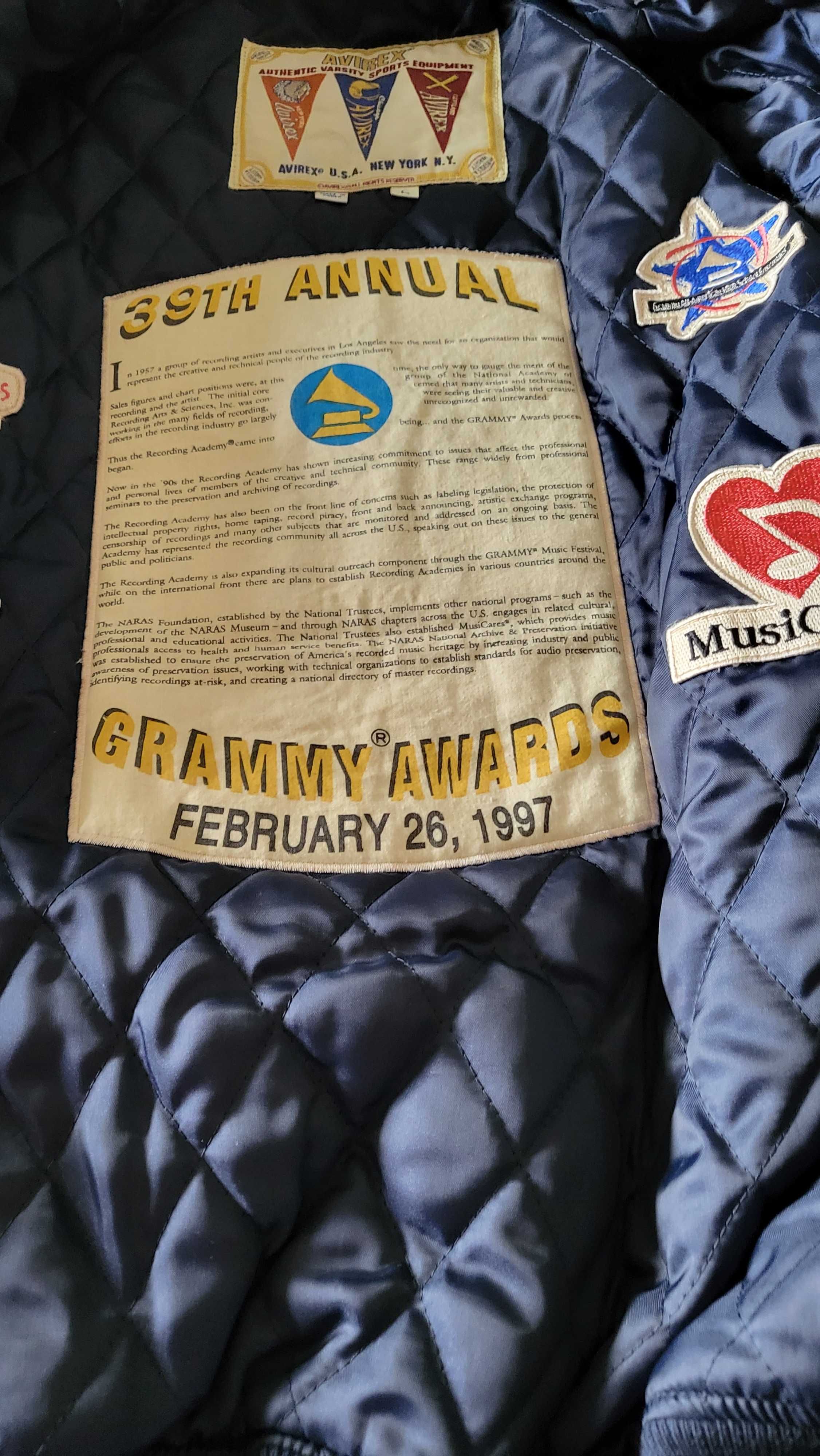 blusão original 39th grammy awards