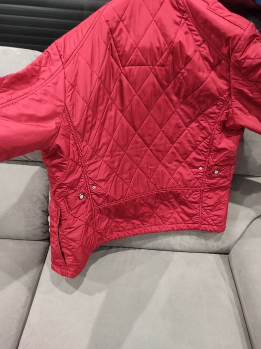 Męska wiosenno-jesienna czerwona kurtka marki Pierre Cardin,rozmiar 50