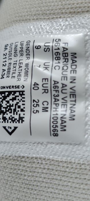 Кеды женские Convers All Star Lift 40 размер ( большемерят, идут на 41