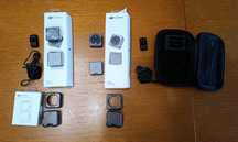 2x DJI Action 2 + 2x Magnetic Protective Case + Futeral + 3 Filtry ND