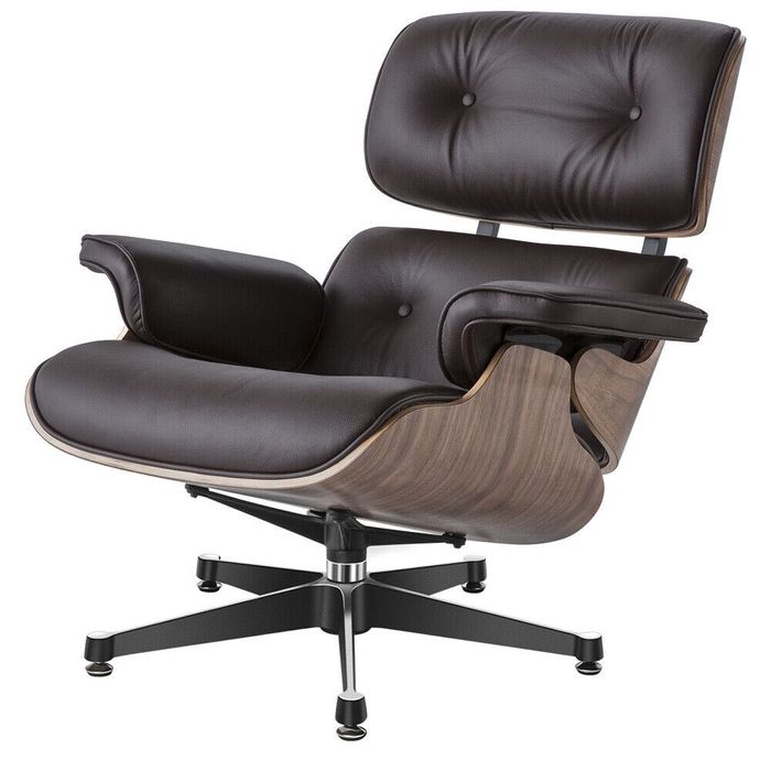 Cadeirão Eames Lounge - Pele genuína - Novo - Cadeira - Poltrona