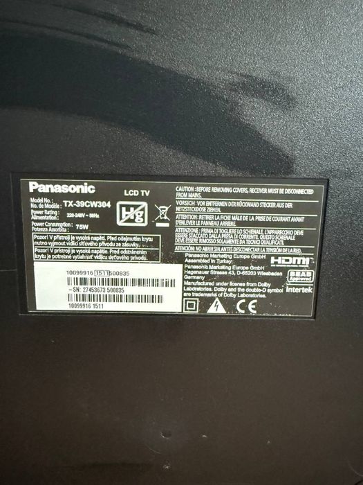 Телевізор Panasonic / 39” / Full HD