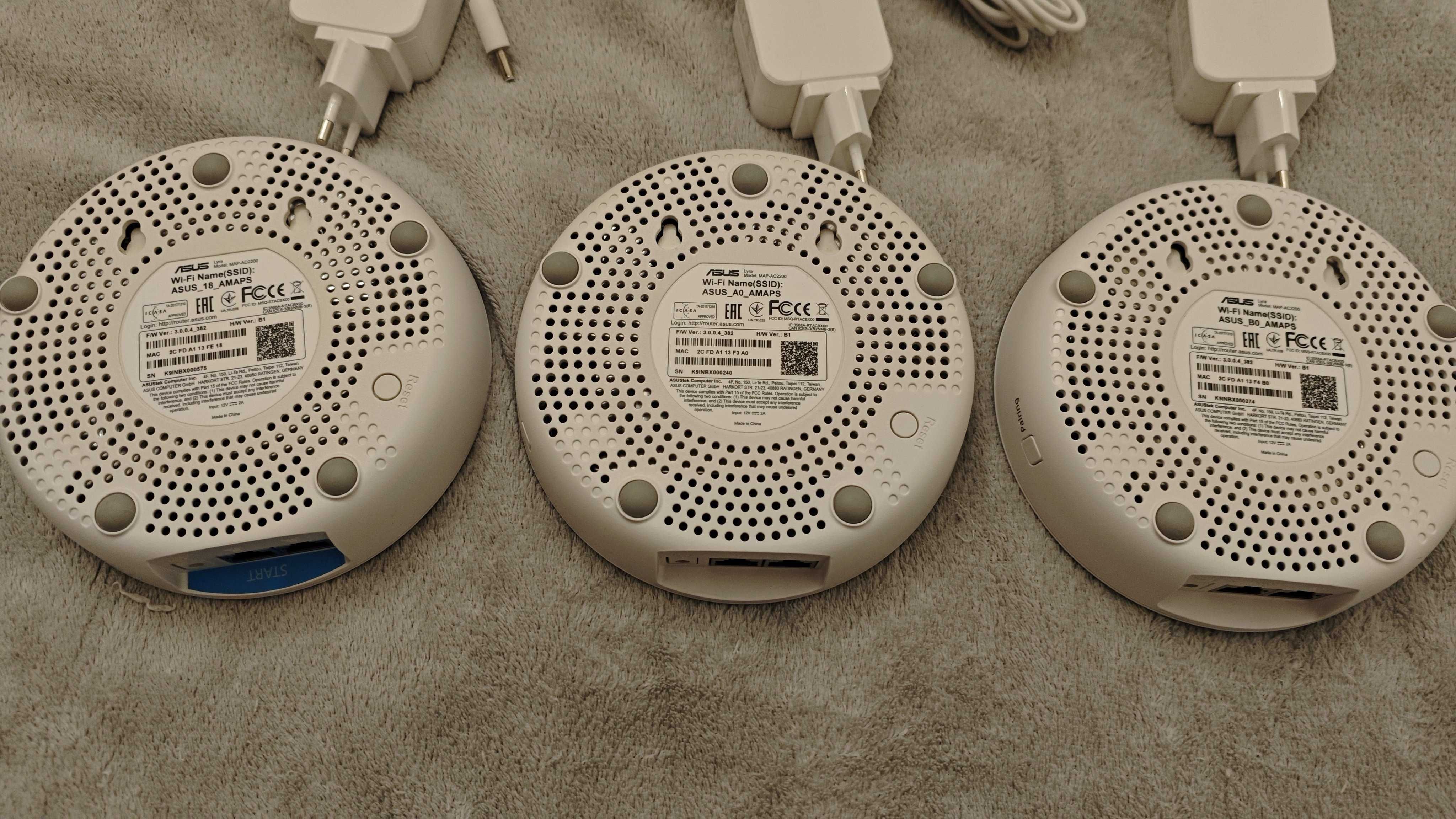 ASUS Lyra Mesh WiFi MAP-AC2200 3 szt. - stan idealny