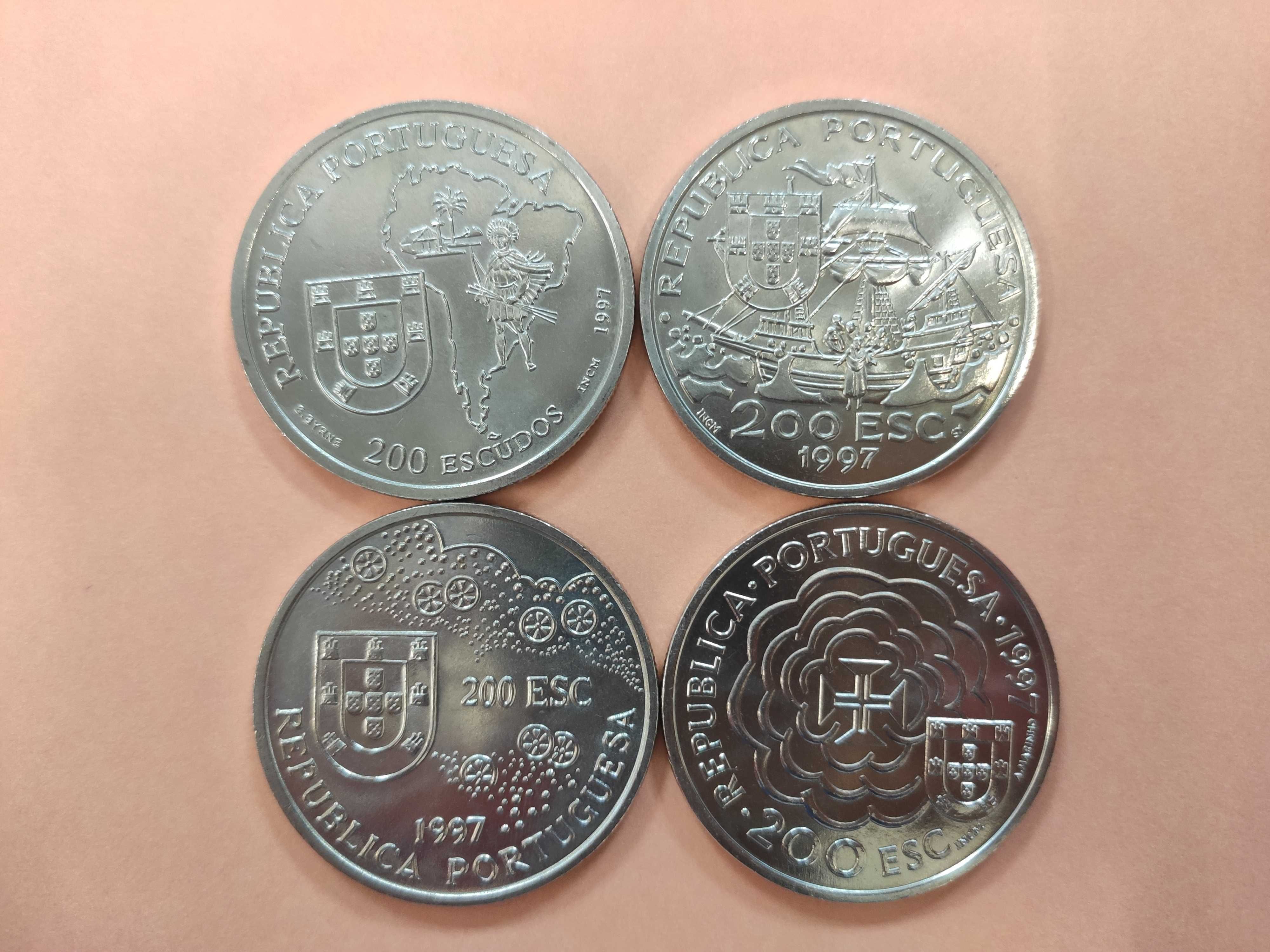 Conjunto 4 moedas 200$ – VIII Série Descobrimentos