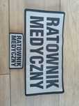Duży i mały emblemat RATOWNIK MEDYCZNY
