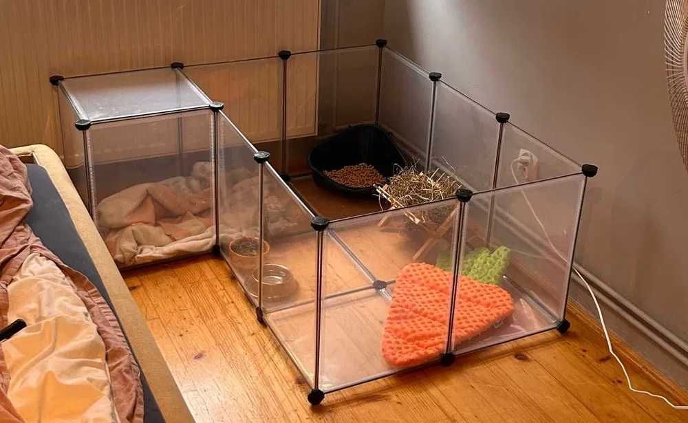 Kojec zagroda klatka dla królika świnki chomika domowa 143x73x46 cm