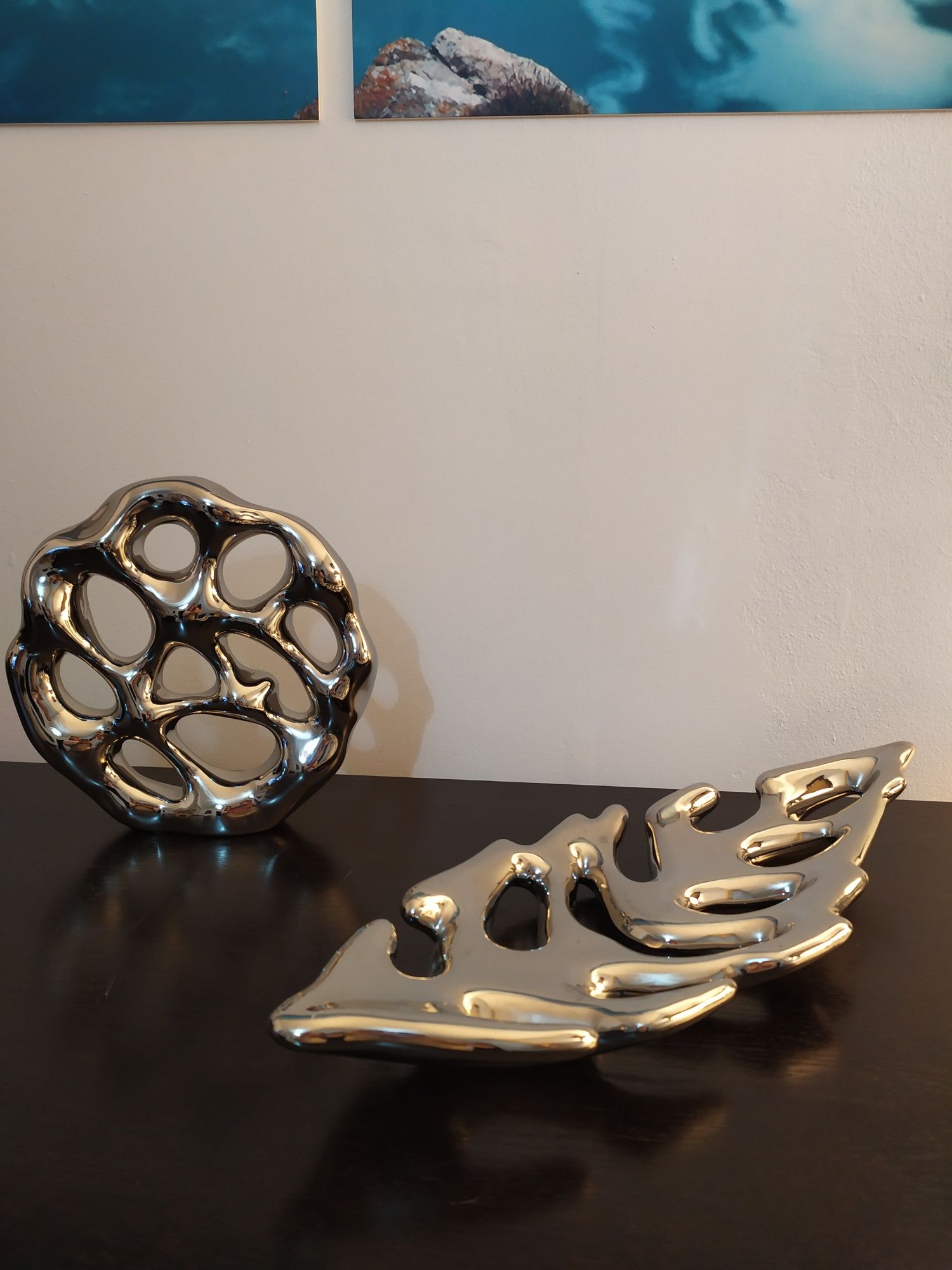 Peças decoração prata