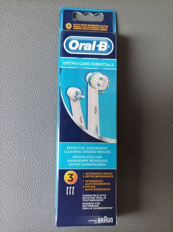 Końcówki Oral-B Ortho Care Essential 3 sztuki nowe