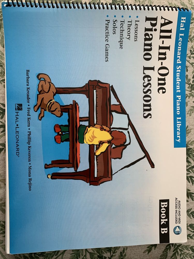 Livros all in one piano lessons lições piano
