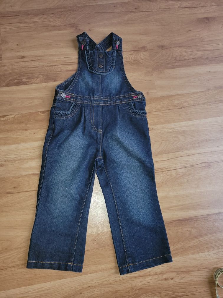 Ogrodniczki jeans 2-3 latka 92-98