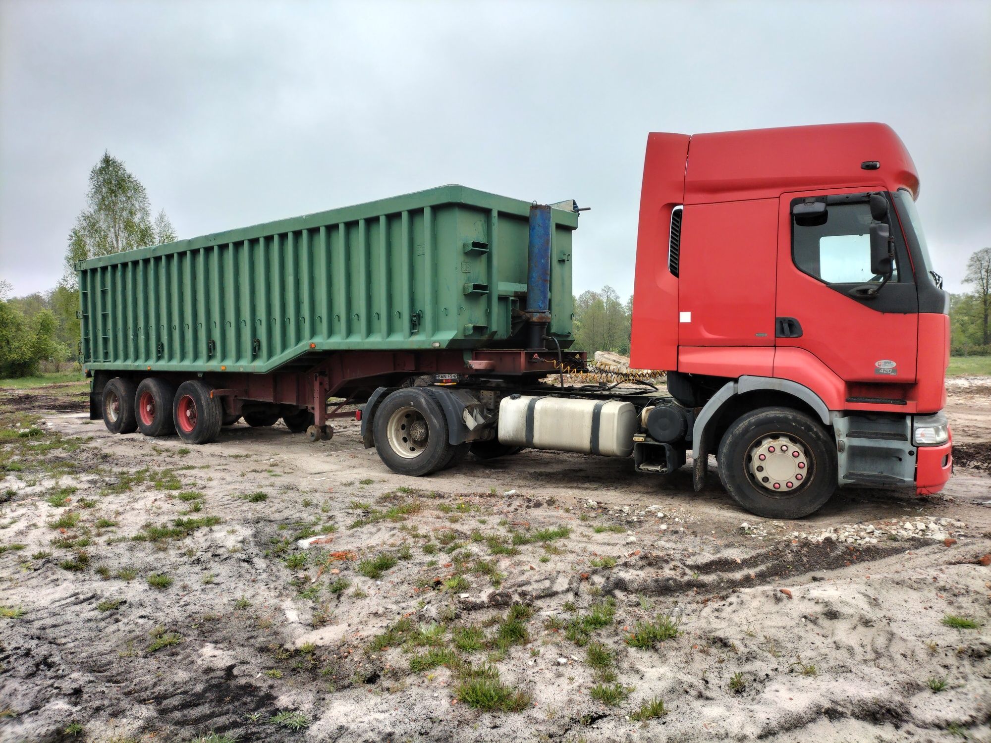 Renault premium, 360tys.km, tacho na tarczki, naczepą al 40m3