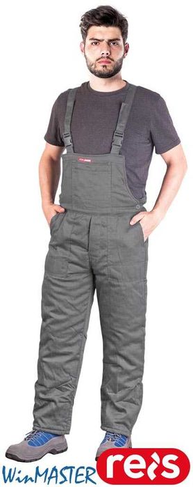 Spodnie ochronne ocieplane ogrodniczki, męskie.