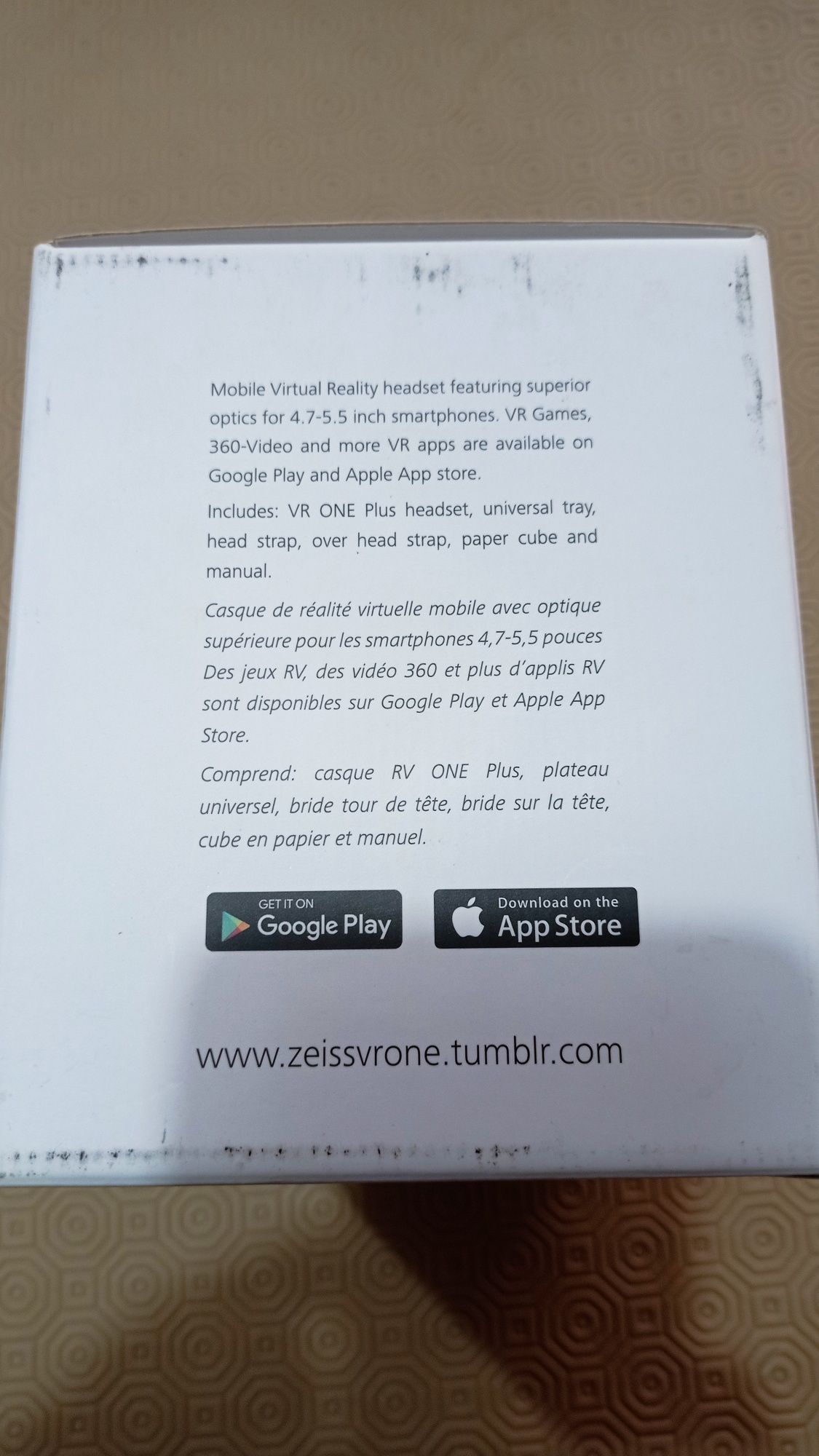Óculos realidade virtual Zeiss