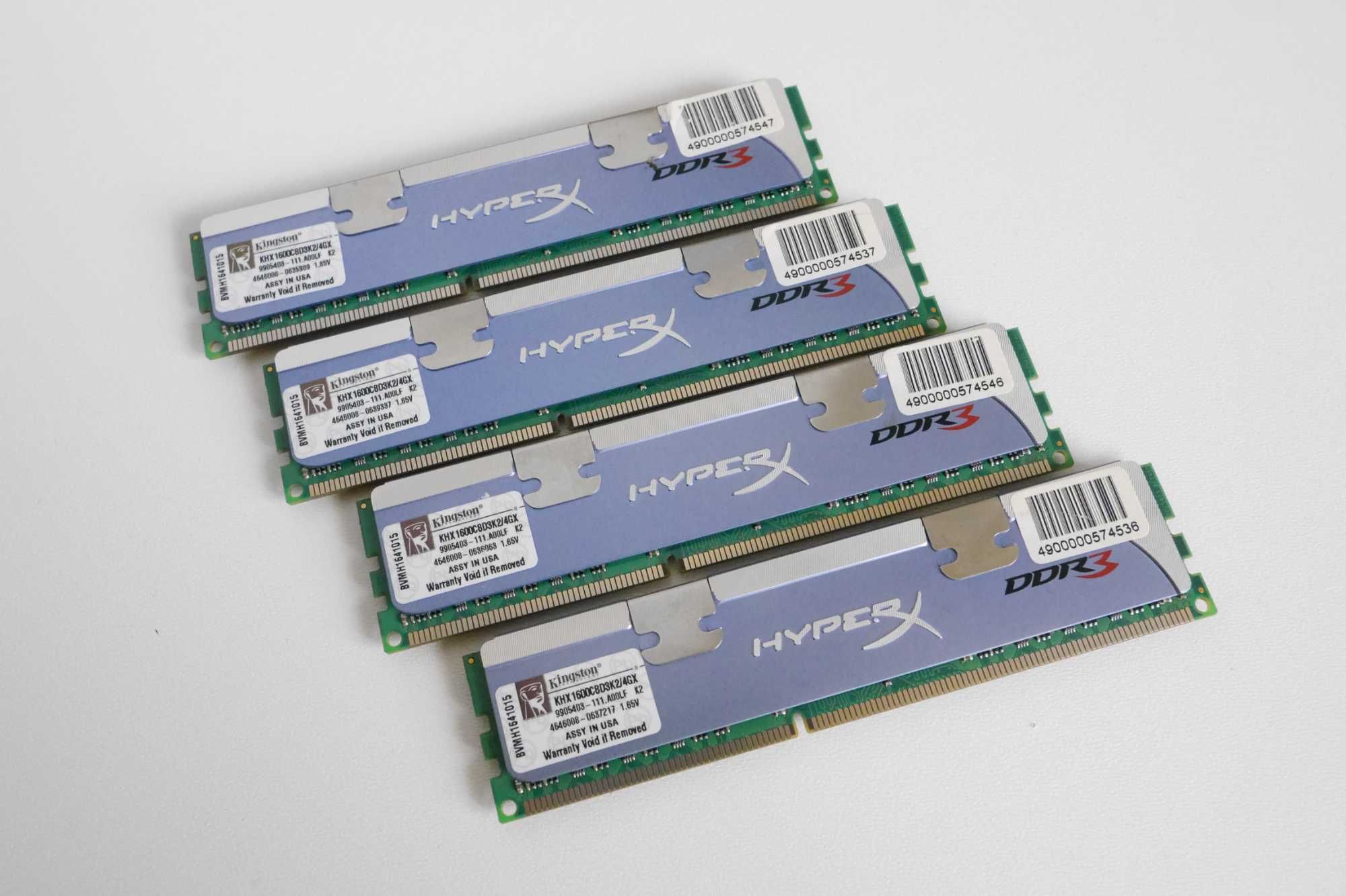 Оперативна пам'ять об'ємом 8Gb Kingston DDR3-1600 HyperX