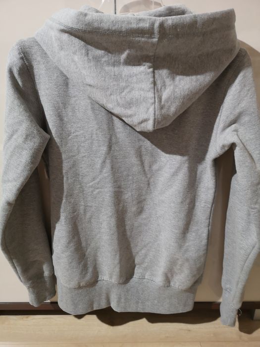 Bluza zapinana na zamek damska szara 38 M kaptur ciepła