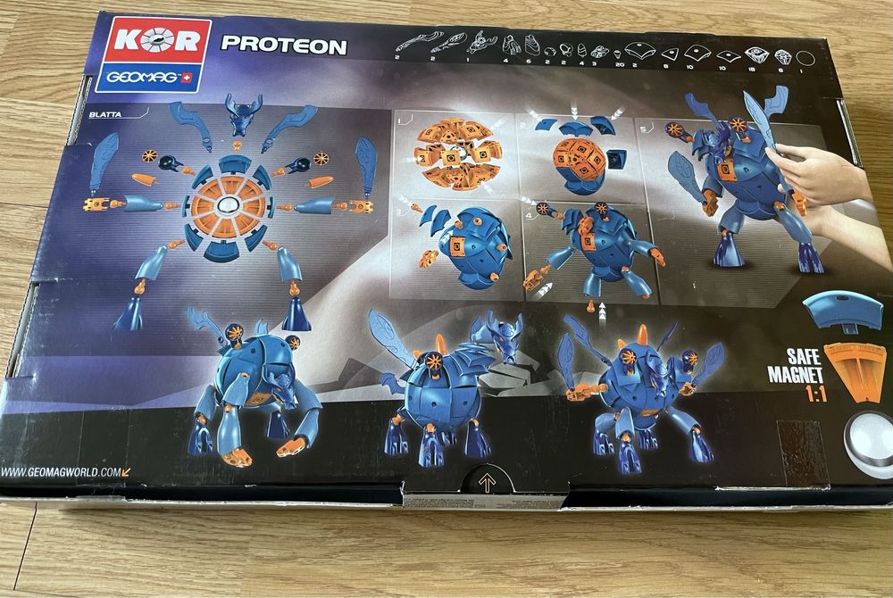 Geomag proteon blatta ,klocki magnetyczne