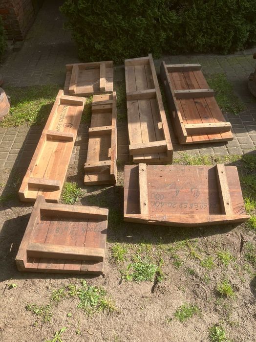 Drewniane skrzynie, fabryczne, solidne, stare