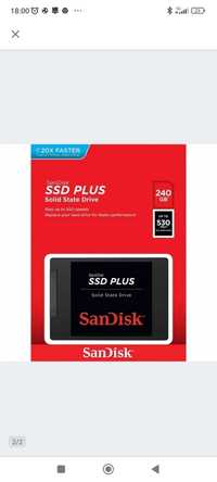 Dysk SSD SanDisk Plus 240GB 2,5" SATA III