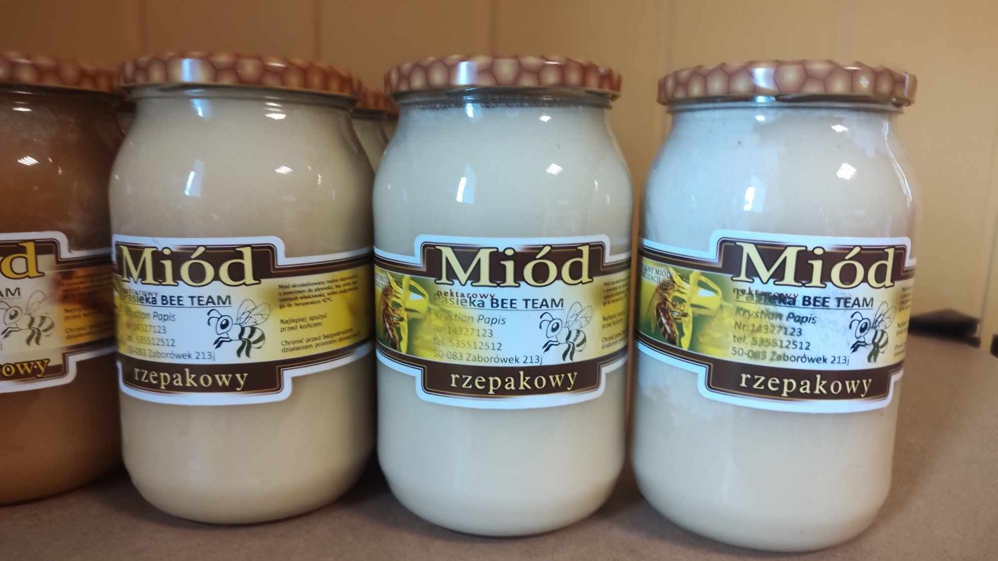 Miód rzepakowy skrystalizowany, wielokwiatowy