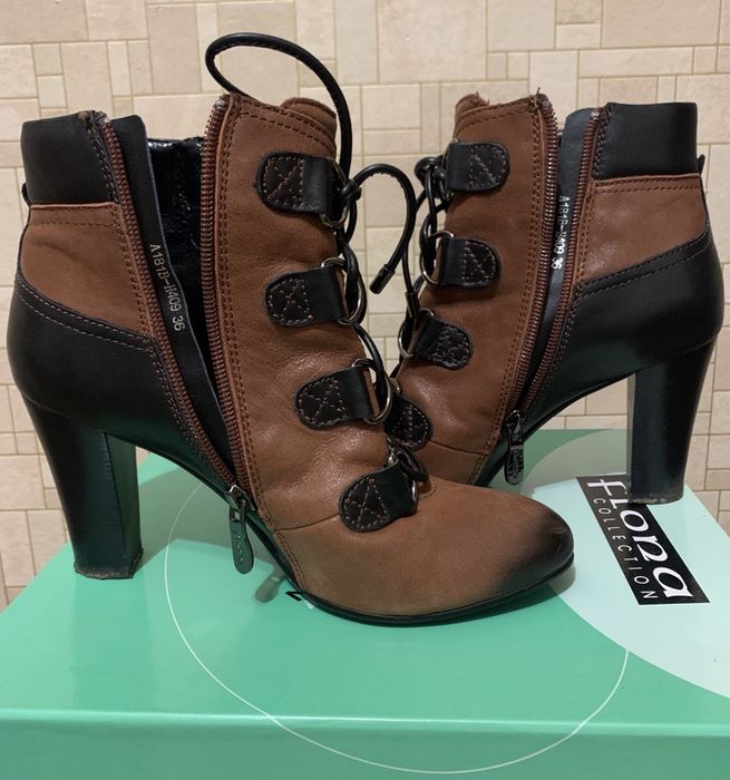 Кожанные ботинки туфли Кожані Туфлі Ботінки