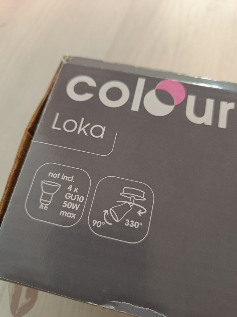 Lampa kinkiet Loka Colours 4 nowa reflektory GU10 LED