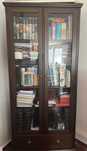 Móvel Vitrine Hemnes Castanho Escuro