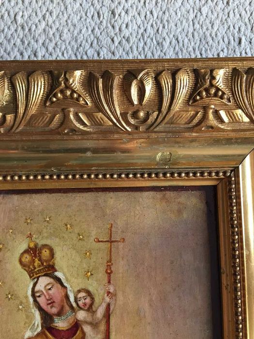 Pintura Antiga Religiosa -- N.S. Conceição  Séc.19