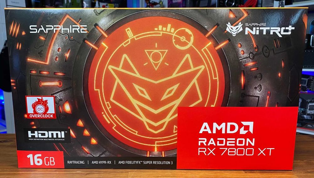 PC AMD 5600X/7800XT Sapphire Nitro+ 16GB/B550/32GB/1.5TB/Wi-Fi6 + BT