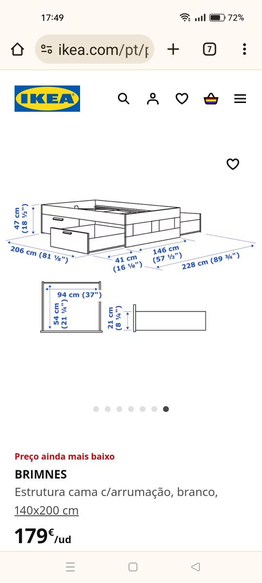 Cama para venda em bom estado