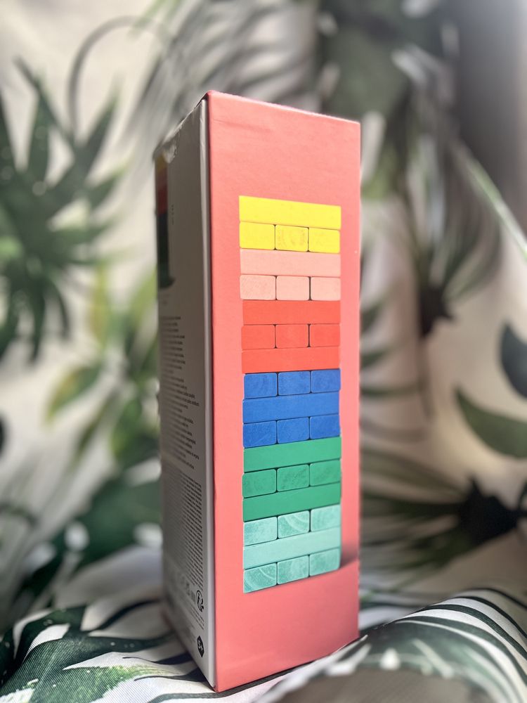 Jenga flying tiger kolorowa drewniane klocki