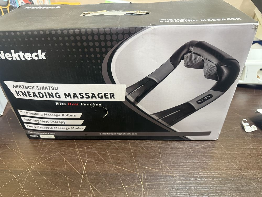 Nekteck 3D Shiatsu Masażer Karku z Ogrzewaniem