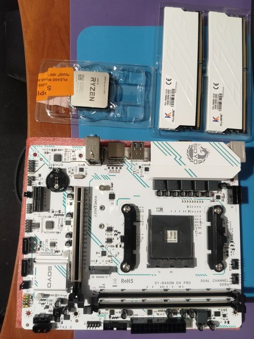 Комплект на ryzen 5 5500 опер. 8+8=16