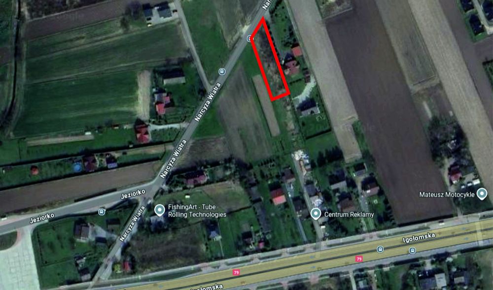 Sprzedam działkę budowlaną Igołomska, wjazd od ul. Narcyza Wiatra