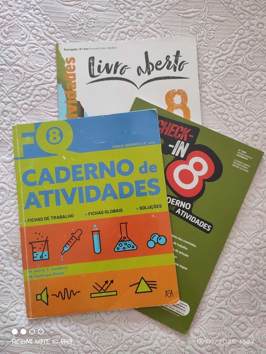 Cadernos de atividades do 7 e 8 ano
